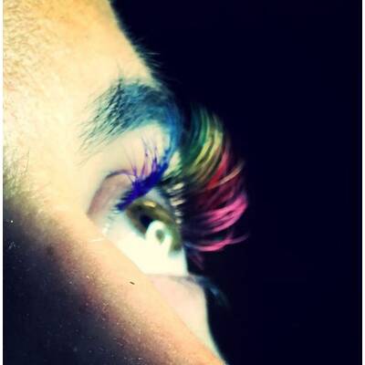 Beautytrend: Rainbow-Lashes