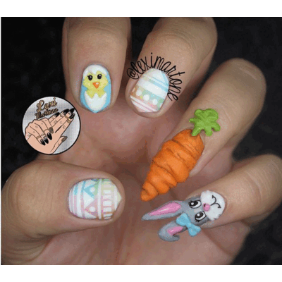 Osterliche Nailart