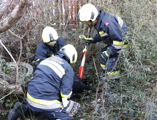 Feuerwehr rettete Hund aus Brunnenschacht