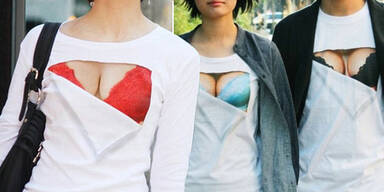 Hingucker: „Peek-a-boo“- Shirts