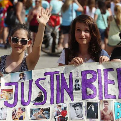 Wachsfigur von Justin Bieber in Wien