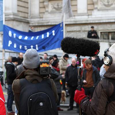 Demo auf der Wiener Ringstraße