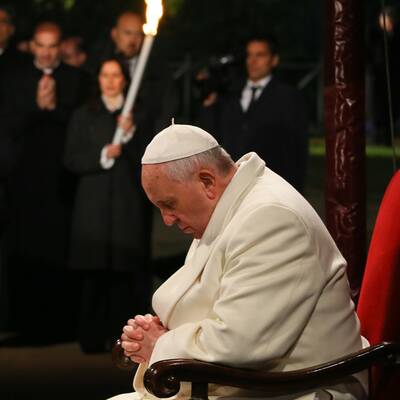 Franziskus betete mit tausenden Menschen