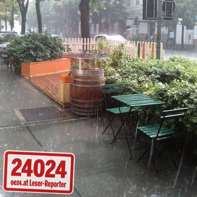 Hagel und Starkregen