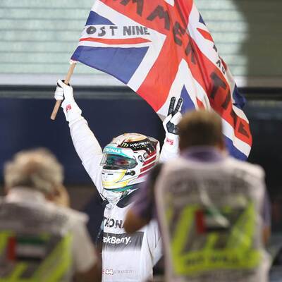 So jubelte Lewis Hamilton über den Titel