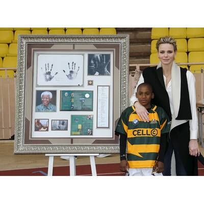 Fürstin Charlène bei Rugby-Turnier