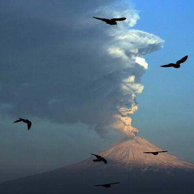 Vulkanausbruch in Mexiko