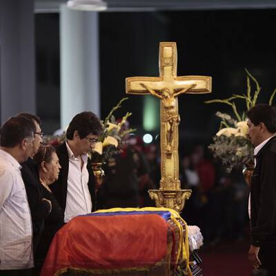 Chavez' Leichnam aufgebahrt