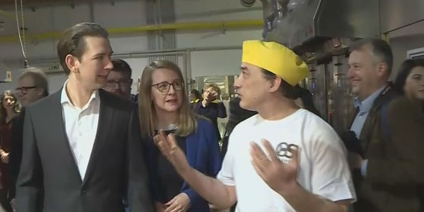 Türkis-grüne Show um 6 Uhr früh in der Bäckerei