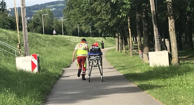 Brücke zu niedrig: Rettung kam nicht weiter