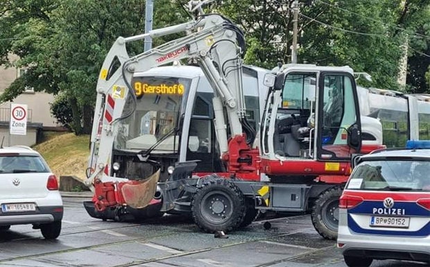 Bim Crash in Wien