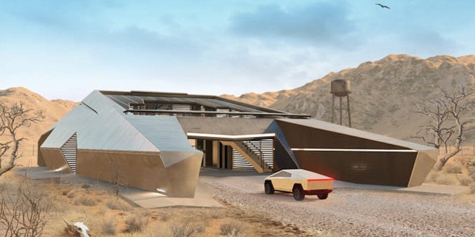 Das Haus zum Auto: Anti-Zombie-Bunker für Tesla-Fans
