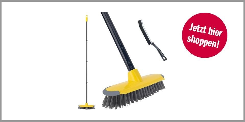 Shopping Channel Balkonfrühling Schrubber mit Stiel / Bodenschrubber