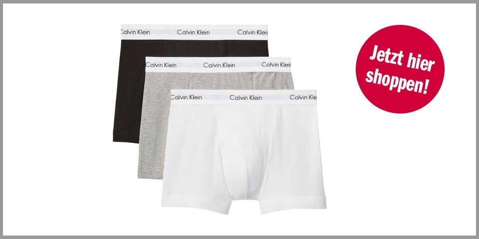 Shopping CH Frühlingsangebote Calvin Klein Herren 3er Pack Boxershorts Trunks Unterwäsche