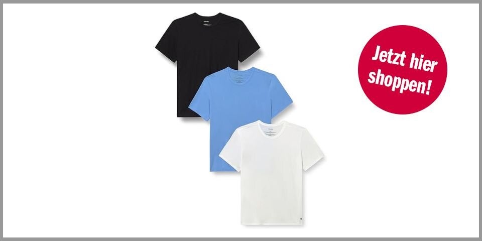 Calvin Klein Herren T-Shirt 3er Pack – für 31,73 statt 50,32 Euro bei Amazon* 