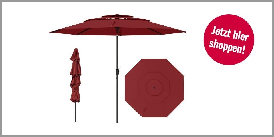 Shopping CH Wetterfeste Sonnenschirme  COSTWAY Sonnenschirm 300 cm