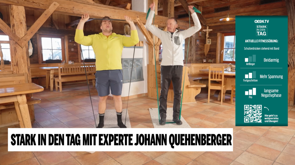 Workout für Kraft & Stabilität mit Johannes Quehenberger, zweifacher Weltmeister im Nordic Walking