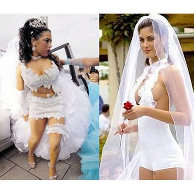 Die schrecklichsten Hochzeitskleider der Welt 