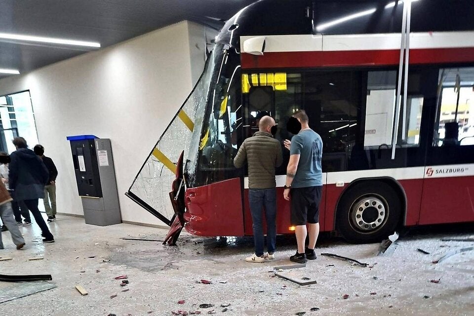Obus-Unfall Salzburg Itzling