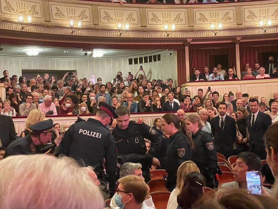Polizei-Einsatz bei ''La Traviata'' in der Wiener Staatsoper