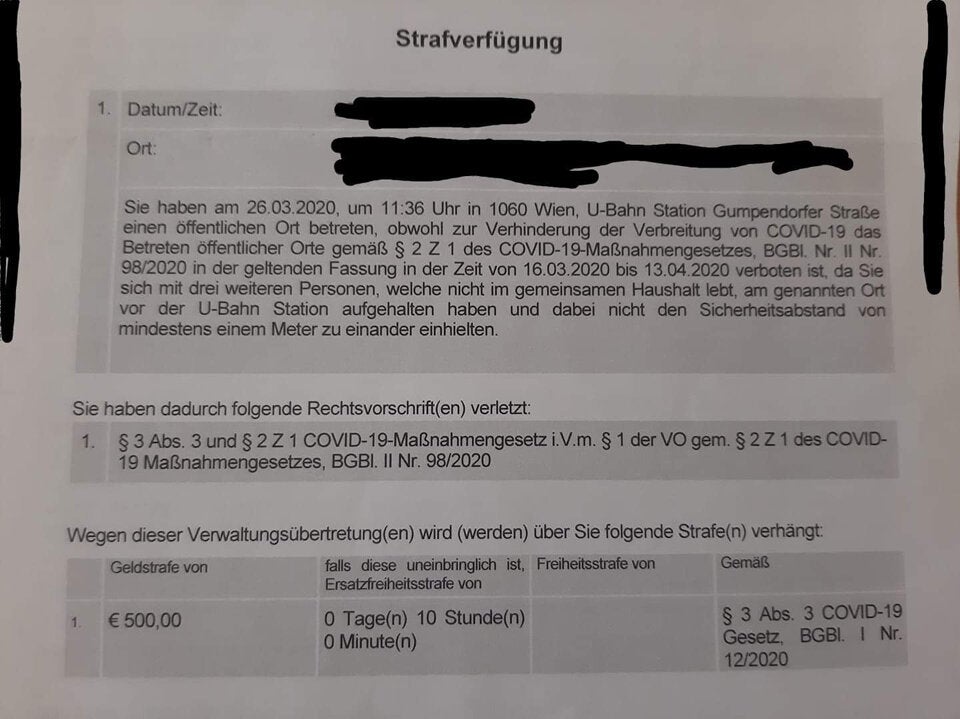 500 Euro! Erste Corona-Strafe in Wiener U-Bahn