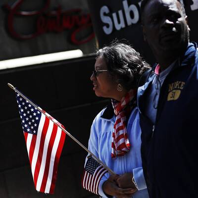 Obamas Auftritt am Ground Zero