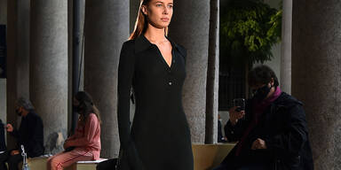 Nicole Poturalski am Mail&auml;nder Laufsteg