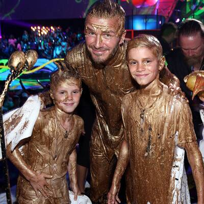 David Beckham & Söhne bei Nickelodeon Kids' Choice Awards
