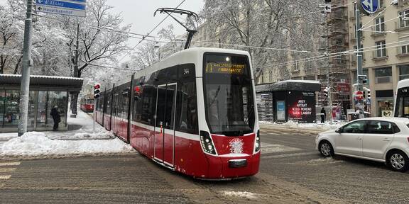 Schneewalze sorgt für Verzögerungen im Öffi-Netz