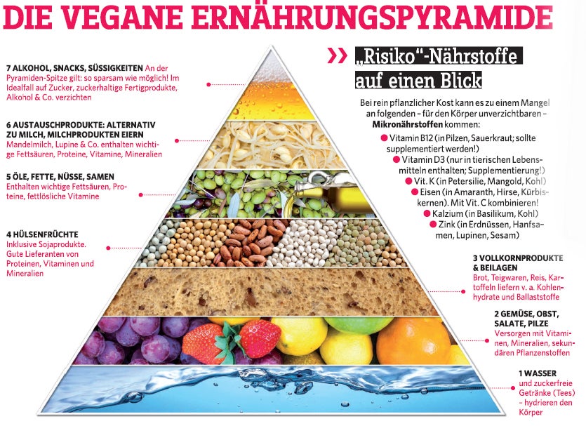 Ernährungspyramide Vegan