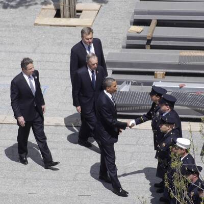 Obamas Auftritt am Ground Zero