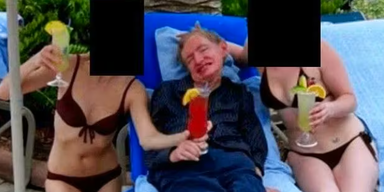 Fotos aufgetaucht: Was trieb Stephen Hawking auf Epstein-Island?