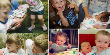 Wenn Kids ihre Geschwister zum ersten Mal sehen