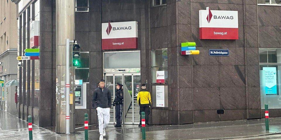 Überfall in Bank in Wien