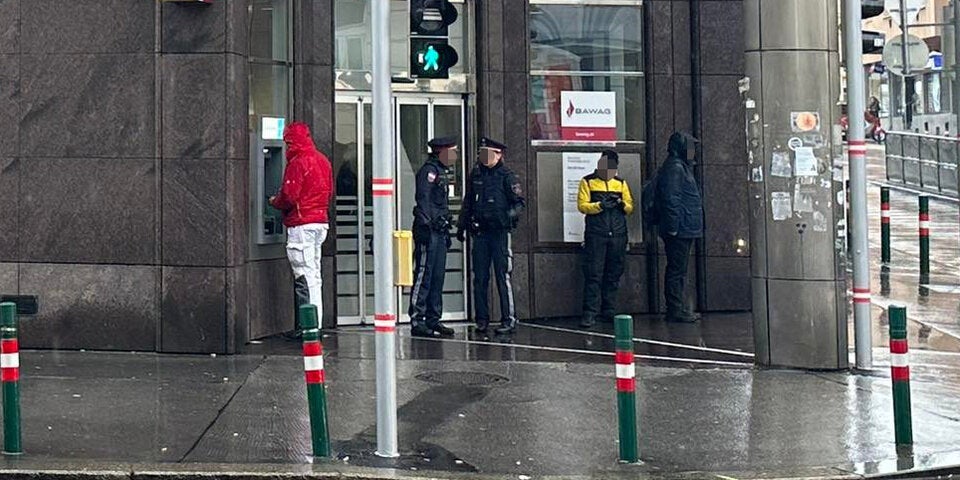 Überfall in Bank in Wien