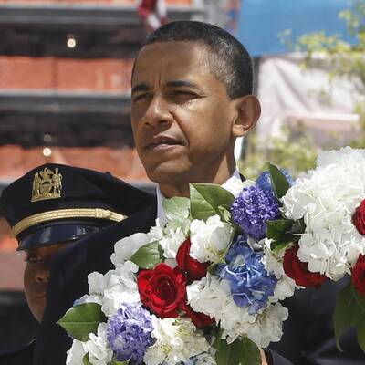 Obamas Auftritt am Ground Zero