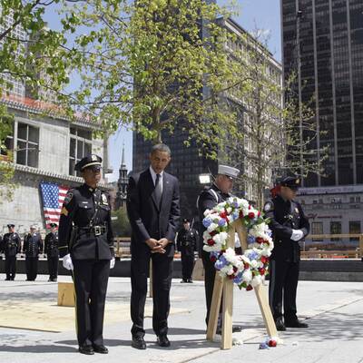 Obamas Auftritt am Ground Zero