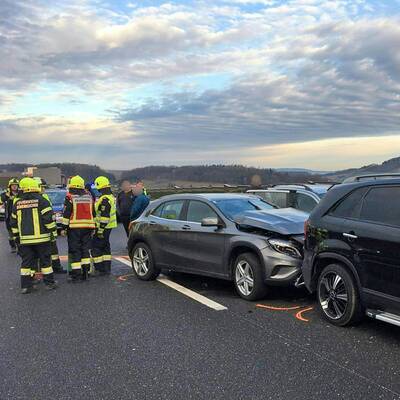 Karambolage auf A1 im Bezirk St. Pölten