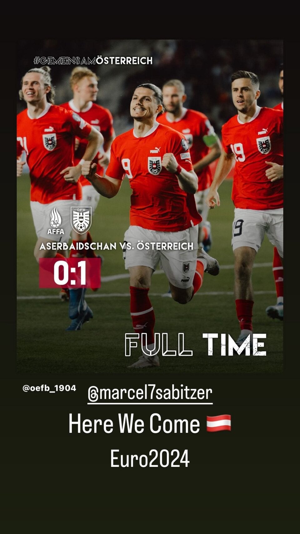 So emotional feiert ÖFB-Team erfolgreiche EM-Quali