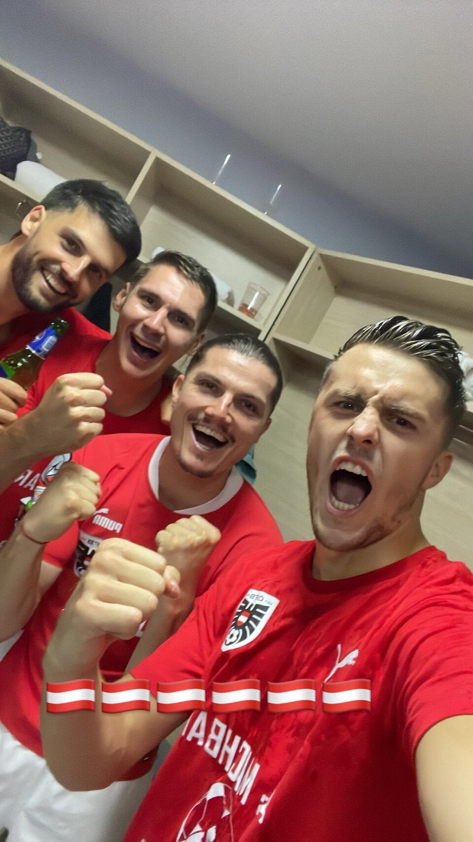 ÖFB-Team in Jubelstimmung