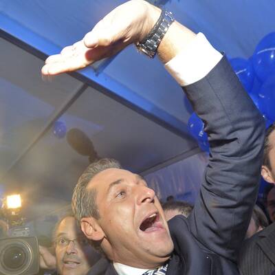 Jubel bei den Strache-Fans