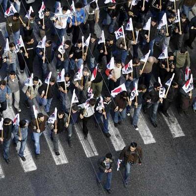 Griechen proben Aufstand