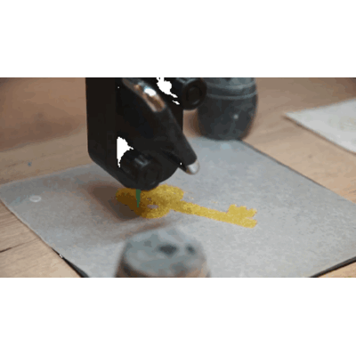 3D-Drucker druckt leckere Gummibärchen