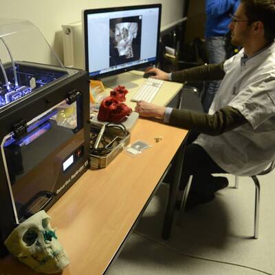 Gesicht aus dem 3D-Drucker