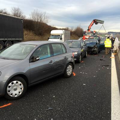 Karambolage auf A1 im Bezirk St. Pölten