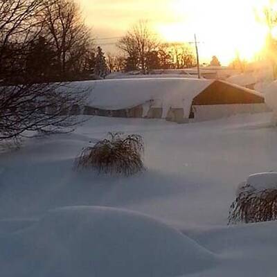 So viel Schnee liegt in Buffalo