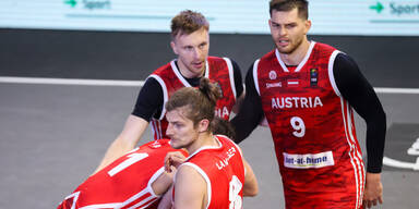 Basketball - 3x3-Olympia-Quali - Jubel von &Ouml;sterreich