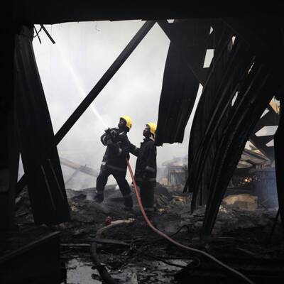 Flughafenbrand in Nairobi: Die Bilder