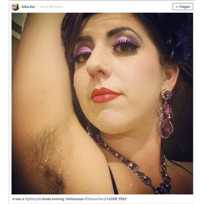 Glitzer-Achseln - Der neue Instagram Trend