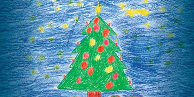 Diese Weihnachtskarte verschickt der Kanzler